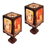 Customized LED Night Lamp – Wooden (Required 4 Images)