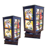 Multicolor LED Rotating Lamp – Collage Style (Required 15 Images)