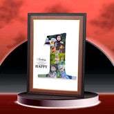 Wooden & Fiber Baby Birthday Frame – Numeric Style