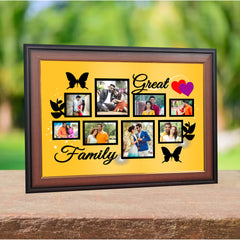 Decorative Collage Frame – Wooden & Fiber Sheet