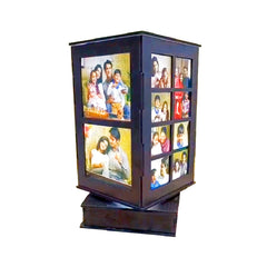 Multicolor LED Rotating Lamp – Collage Style (Required 15 Images)