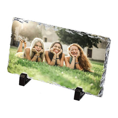 Custom Rectangle Shape Stone with Photo