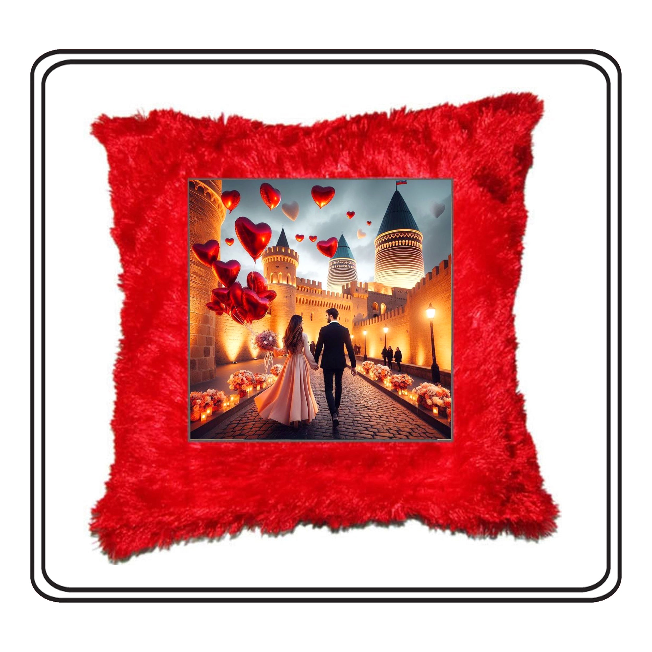 Customized Square Fur Cushion – Add a Personal Touch to Comfort & Gifting