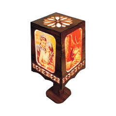 Customized LED Night Lamp – Wooden (Required 4 Images)