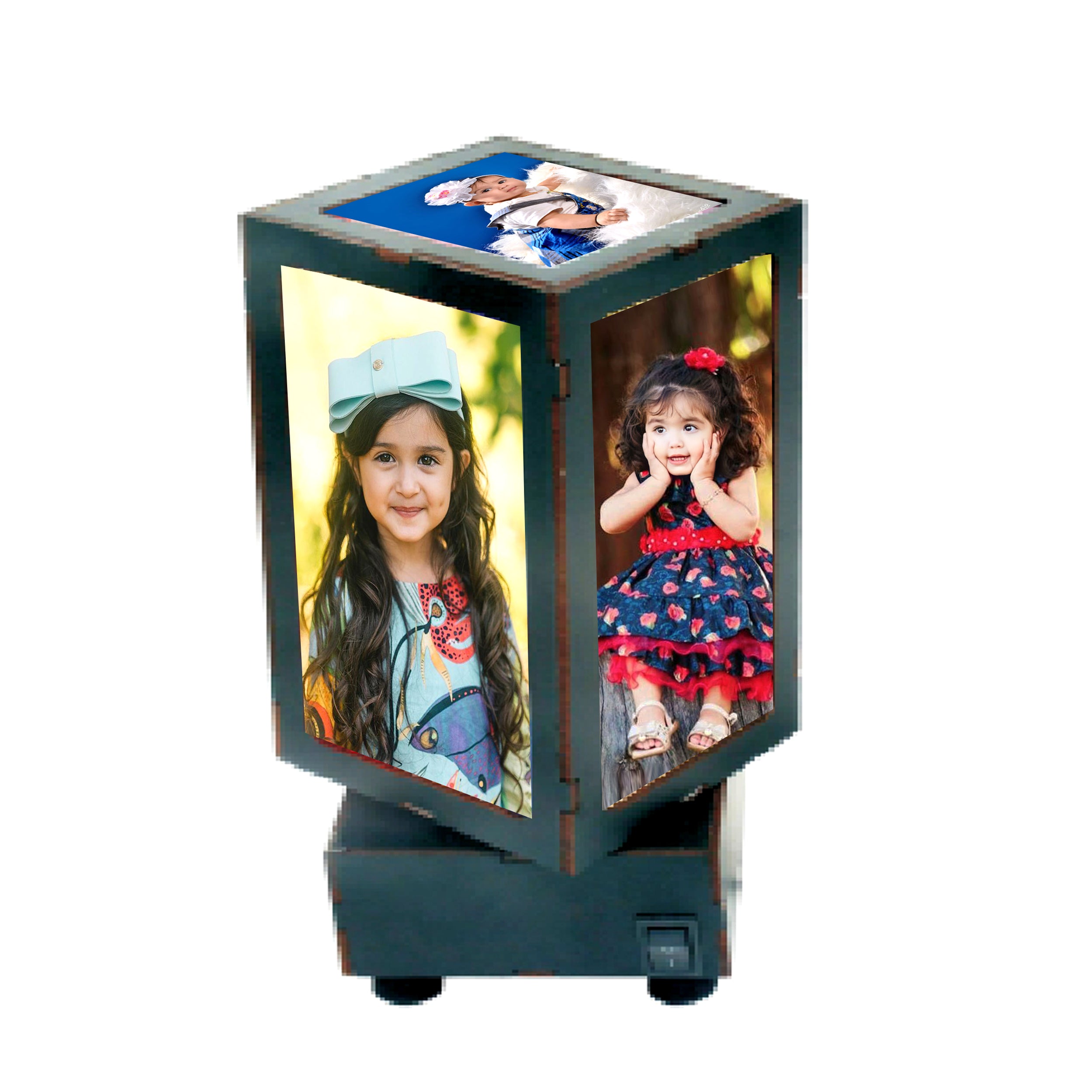 LED Moving Display Lamp – Personalized Gift (Required 5 Images)