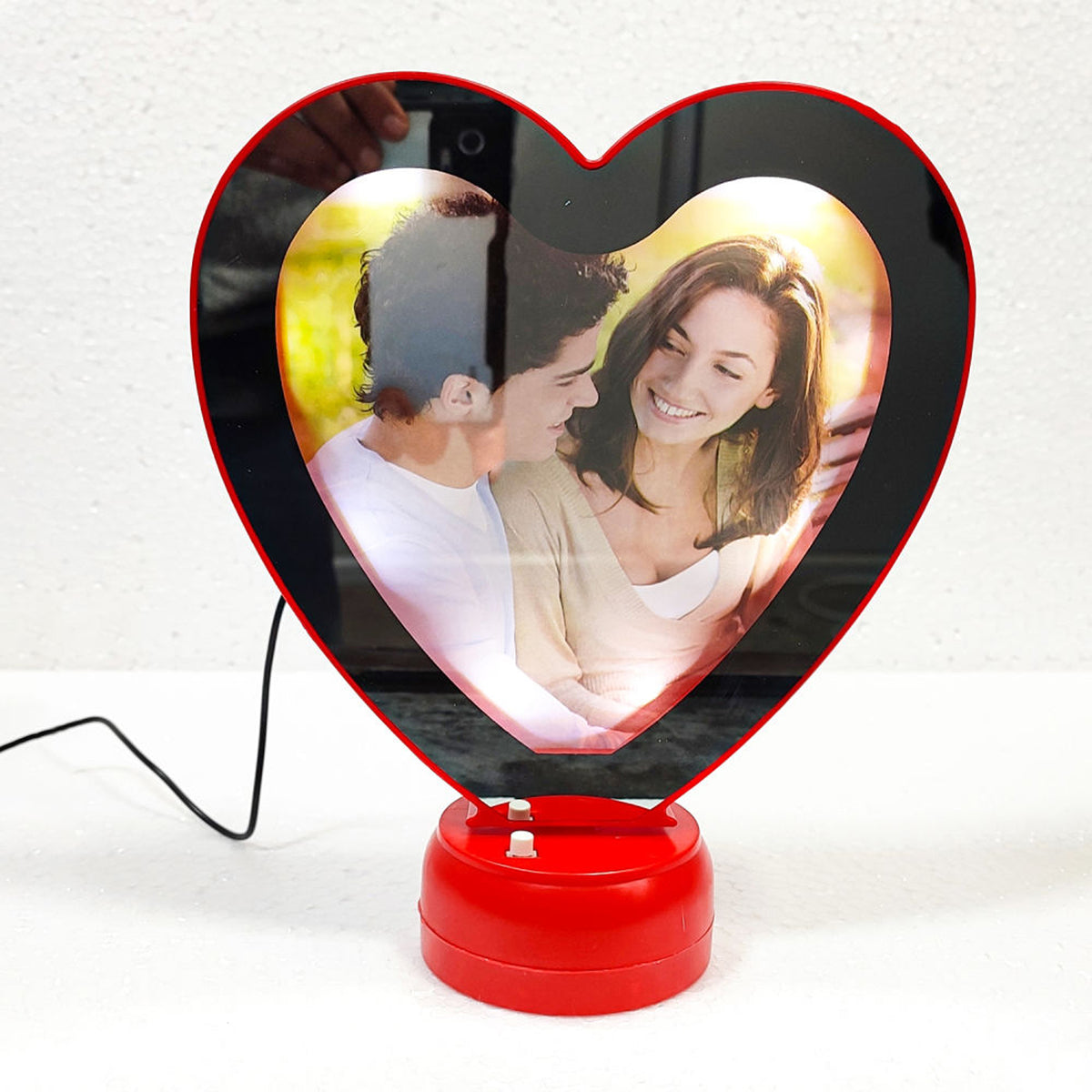 Custom Heart Mirror Frame – Plastic & Glass