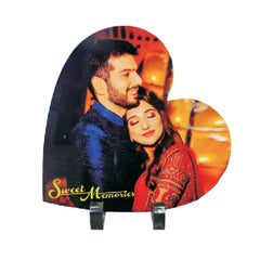 Heart Shape Customized MDF Table Top Photo Frame – Capture Memories, Display with Style