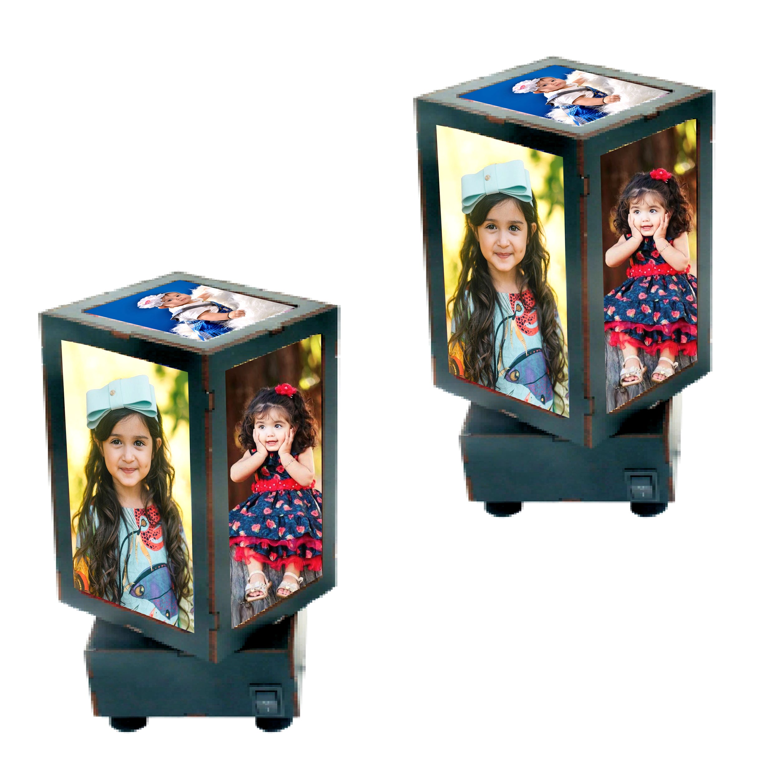 LED Moving Display Lamp – Personalized Gift (Required 5 Images)