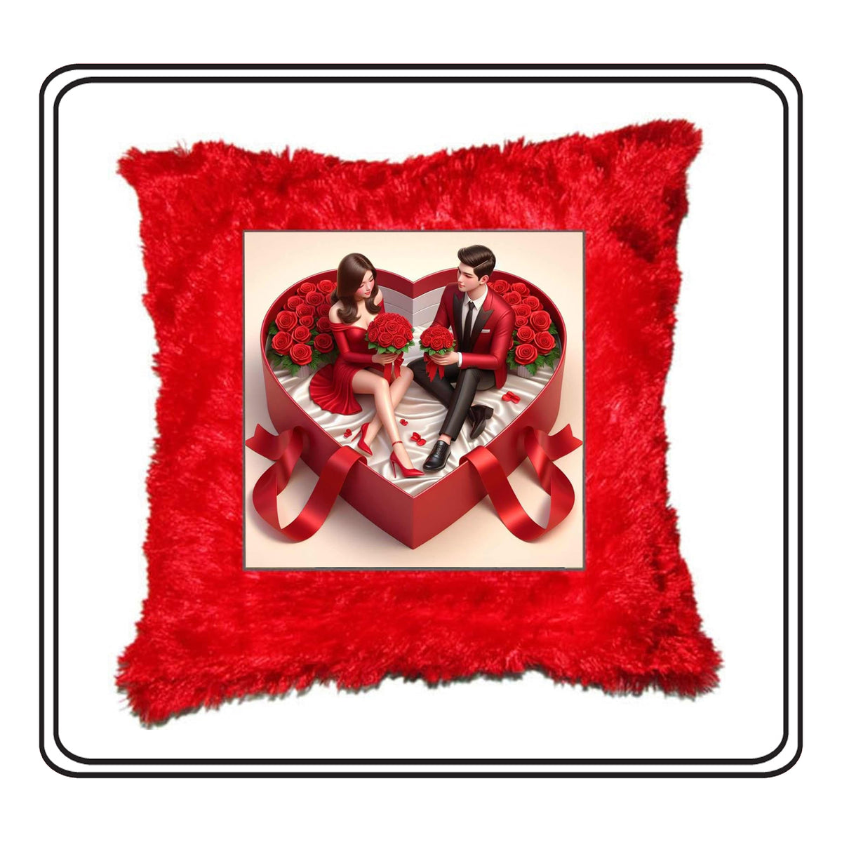 Customized Square Fur Cushion – Add a Personal Touch to Comfort & Gifting