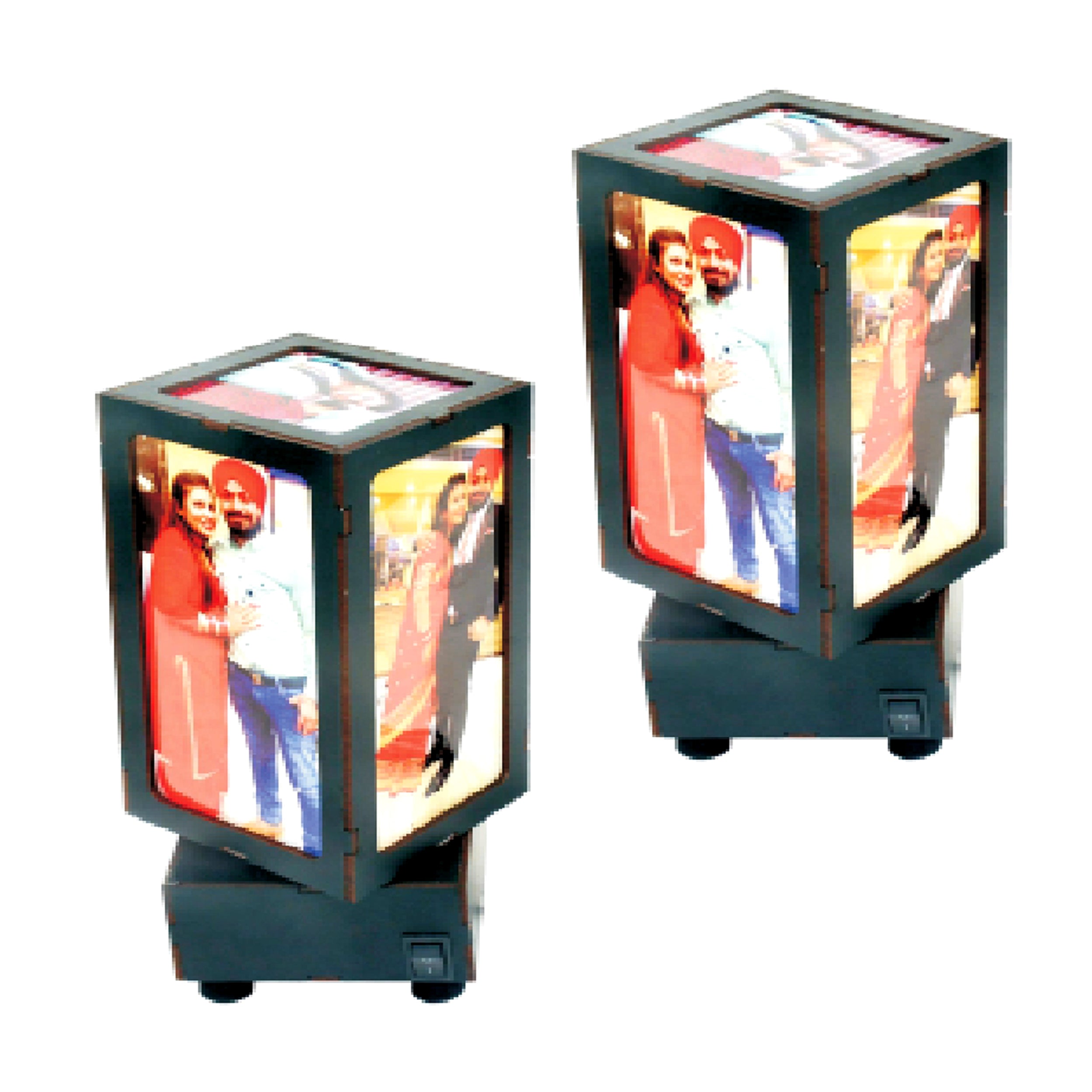 LED Moving Display Lamp – Personalized Gift (Required 5 Images)