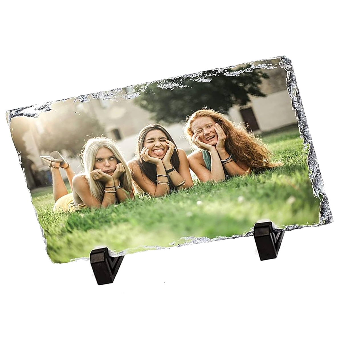 Custom Rectangle Shape Stone with Photo