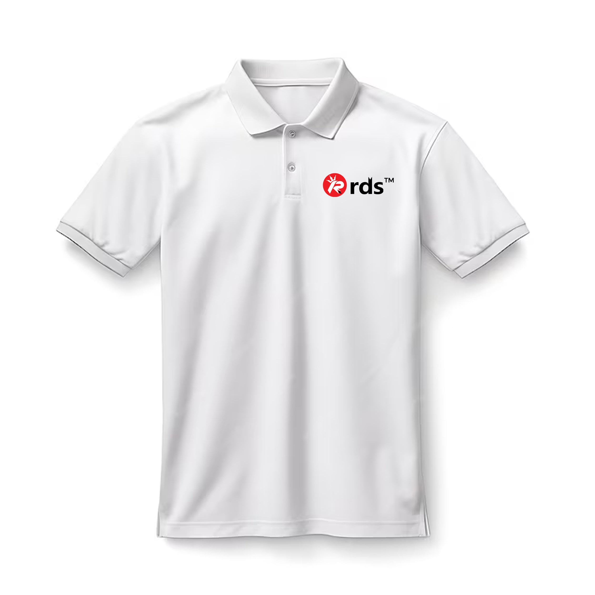 Premium Collar Polo T-Shirt--White