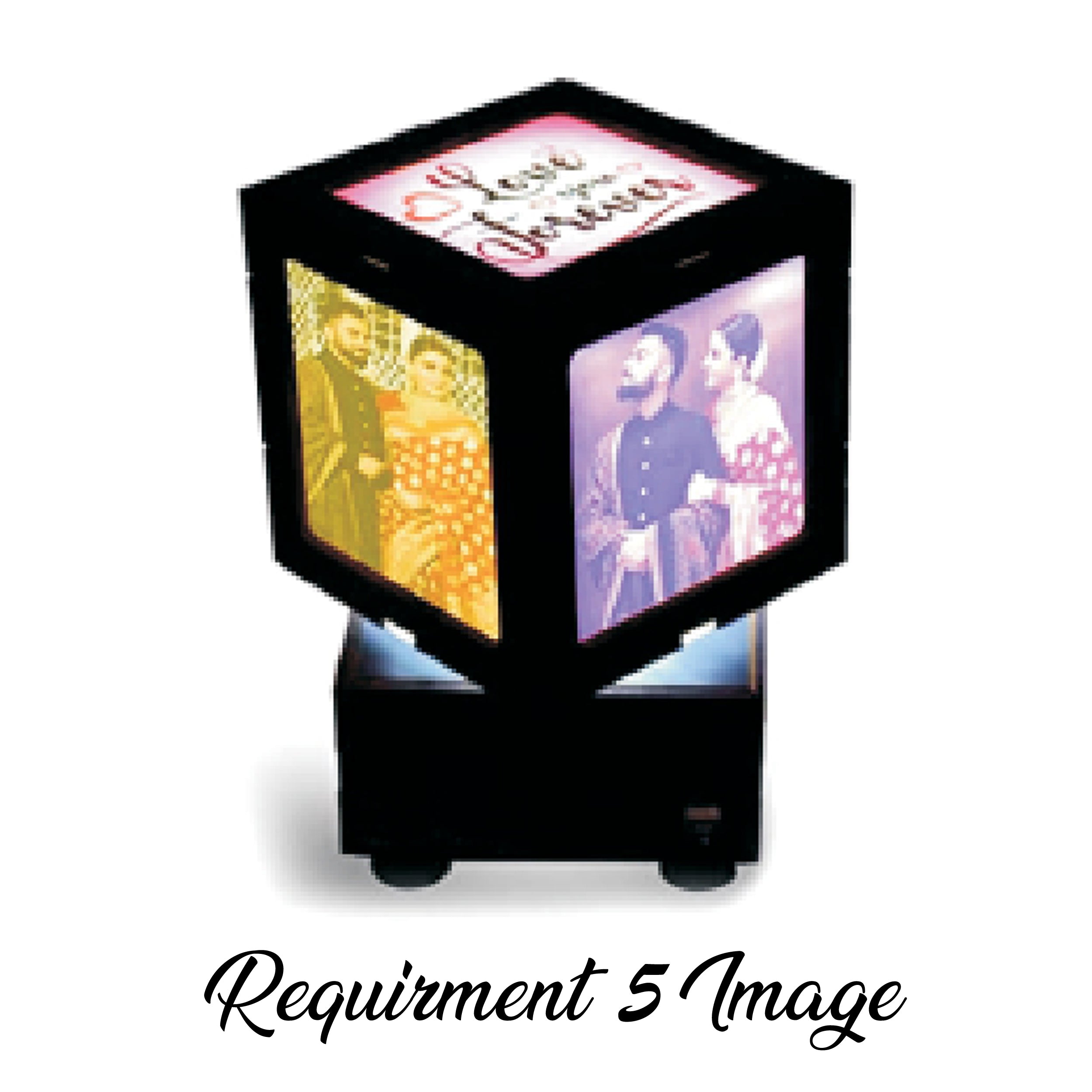 LED Moving Display Lamp – Personalized Gift (Required 5 Images)