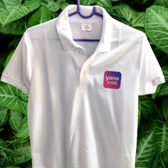Premium Collar Polo T-Shirt--White