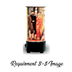 360° Rotating Round LED Lamp – MDF