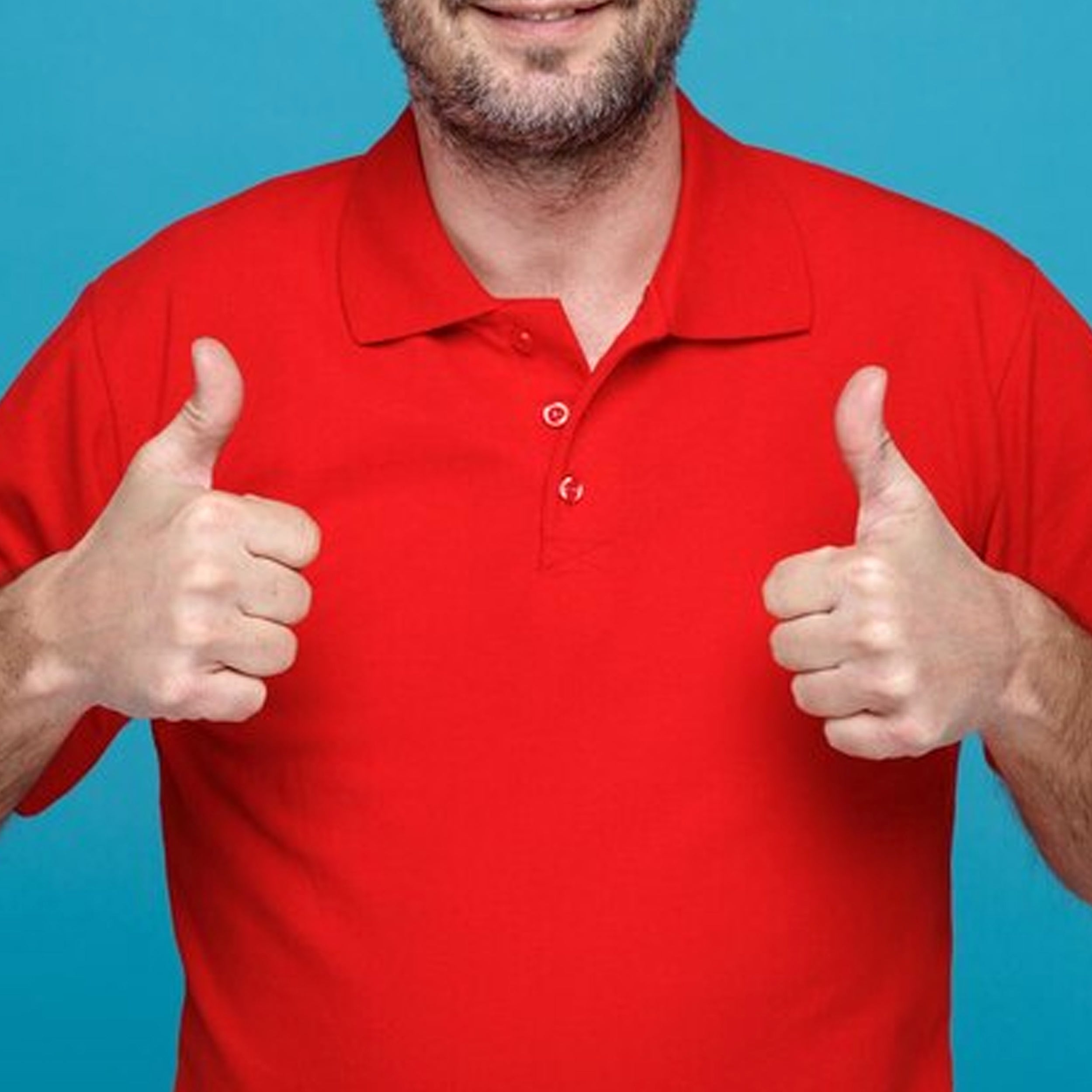 Premium Collar Polo T-Shirt--Red