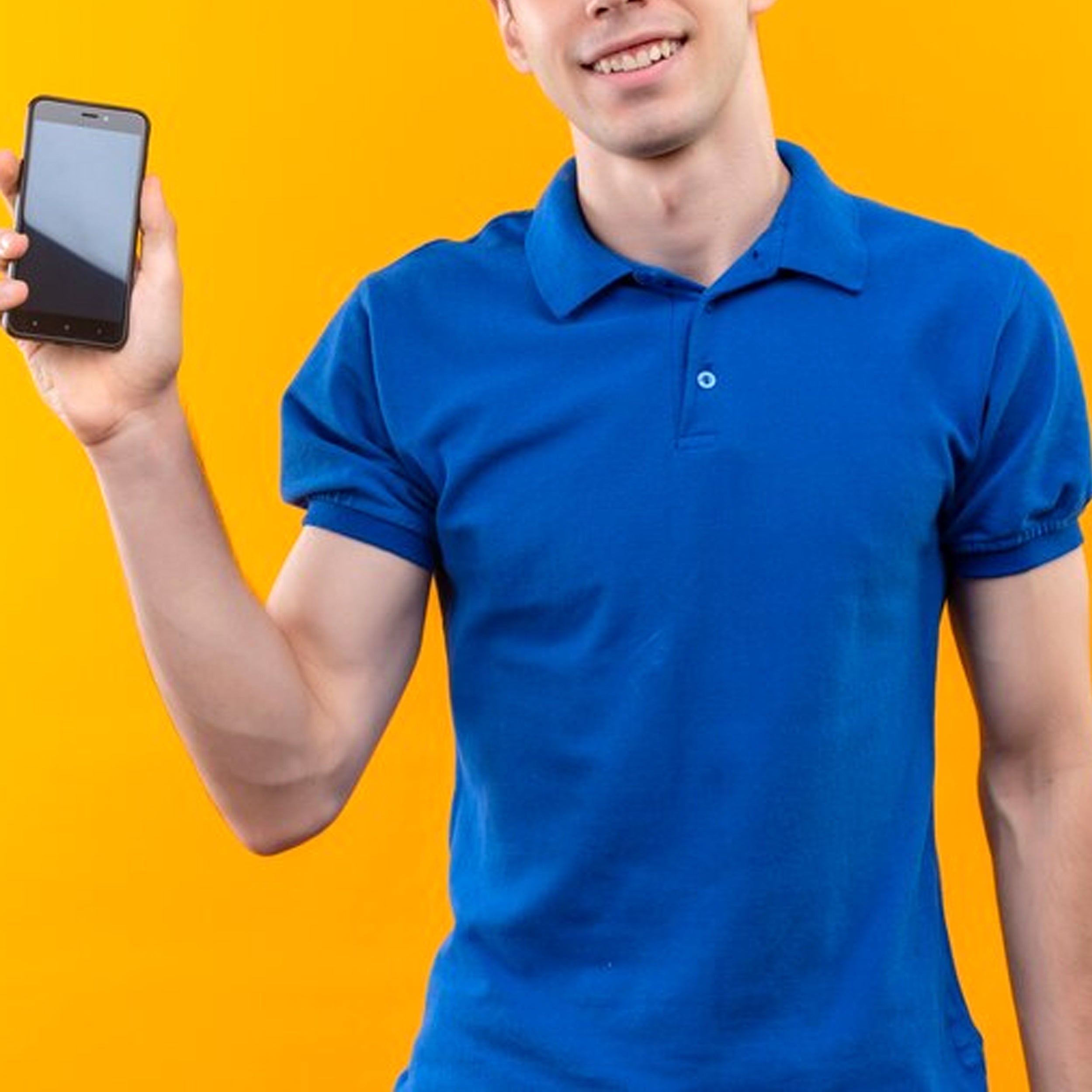 Blue Premium Polo Collar T-Shirts