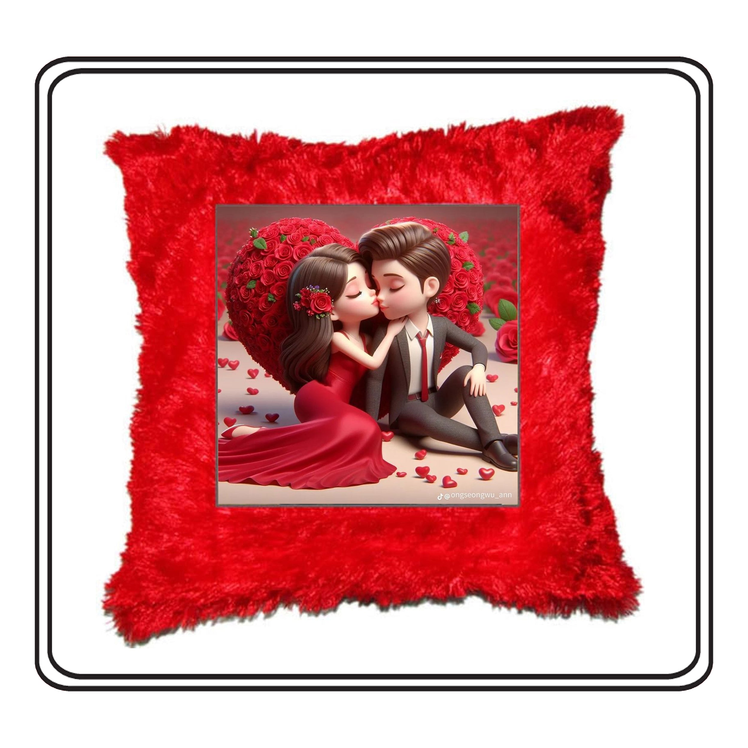 Customized Square Fur Cushion – Add a Personal Touch to Comfort & Gifting
