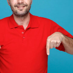 Premium Collar Polo T-Shirt--Red