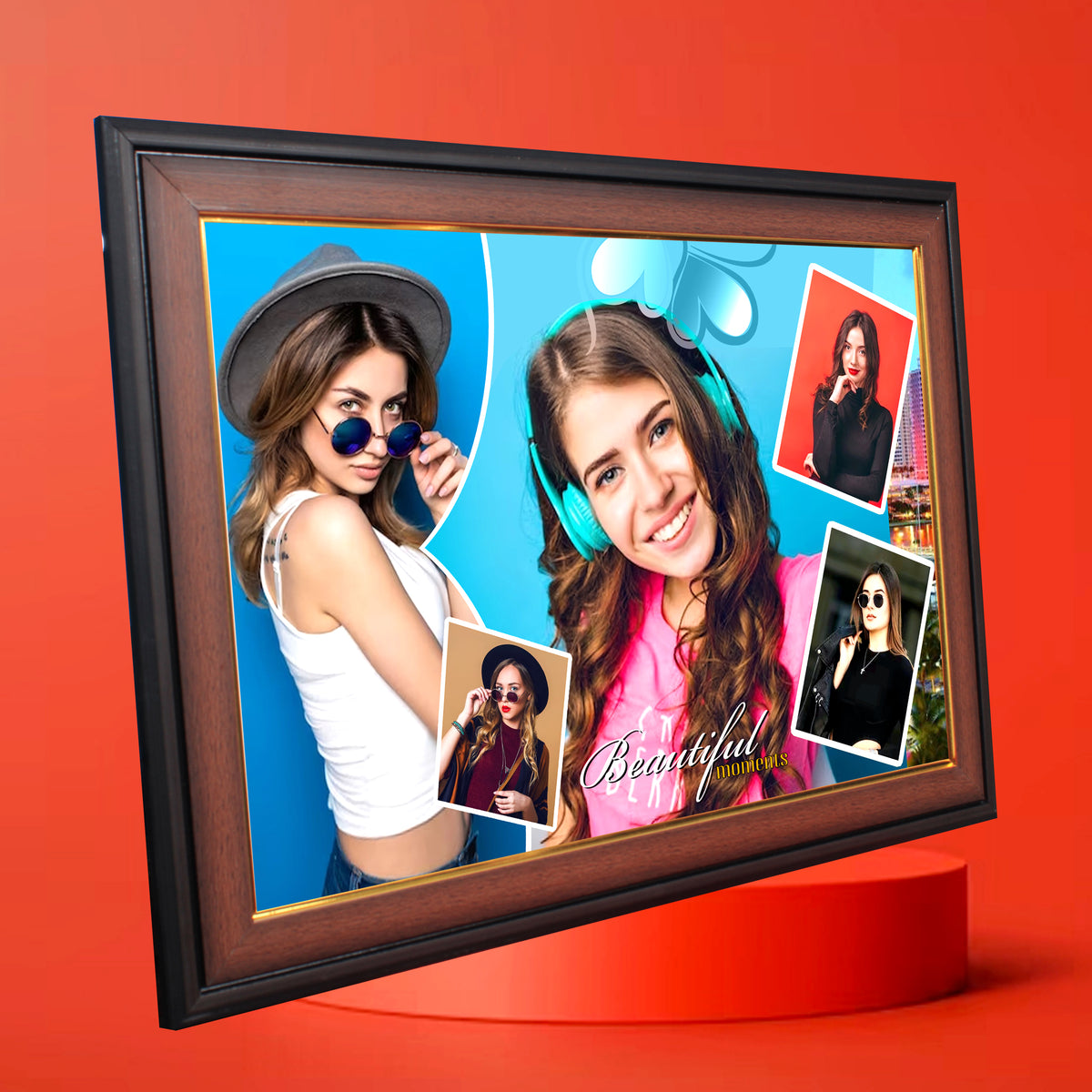 Personalized Beautiful Moments Frame – Multi Photo Layout