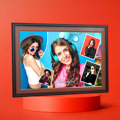 Personalized Beautiful Moments Frame – Multi Photo Layout