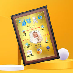HD Printed Born Baby Collage Frame