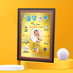 HD Printed Born Baby Collage Frame