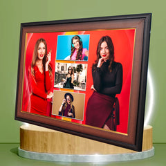 Custom Collage Photo Frame – Wooden Finish