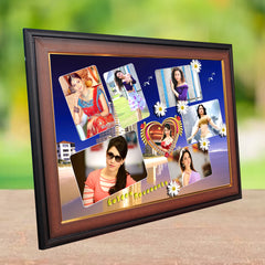 HD Printed Golden Memories Frame – Wooden Finish