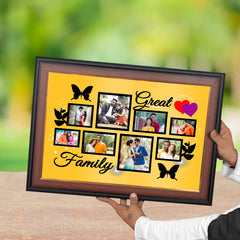 Decorative Collage Frame – Wooden & Fiber Sheet