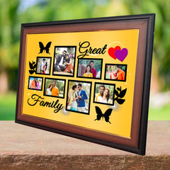 Decorative Collage Frame – Wooden & Fiber Sheet