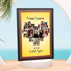 HD Printed Heart Photo Frame – Wooden & Fiber