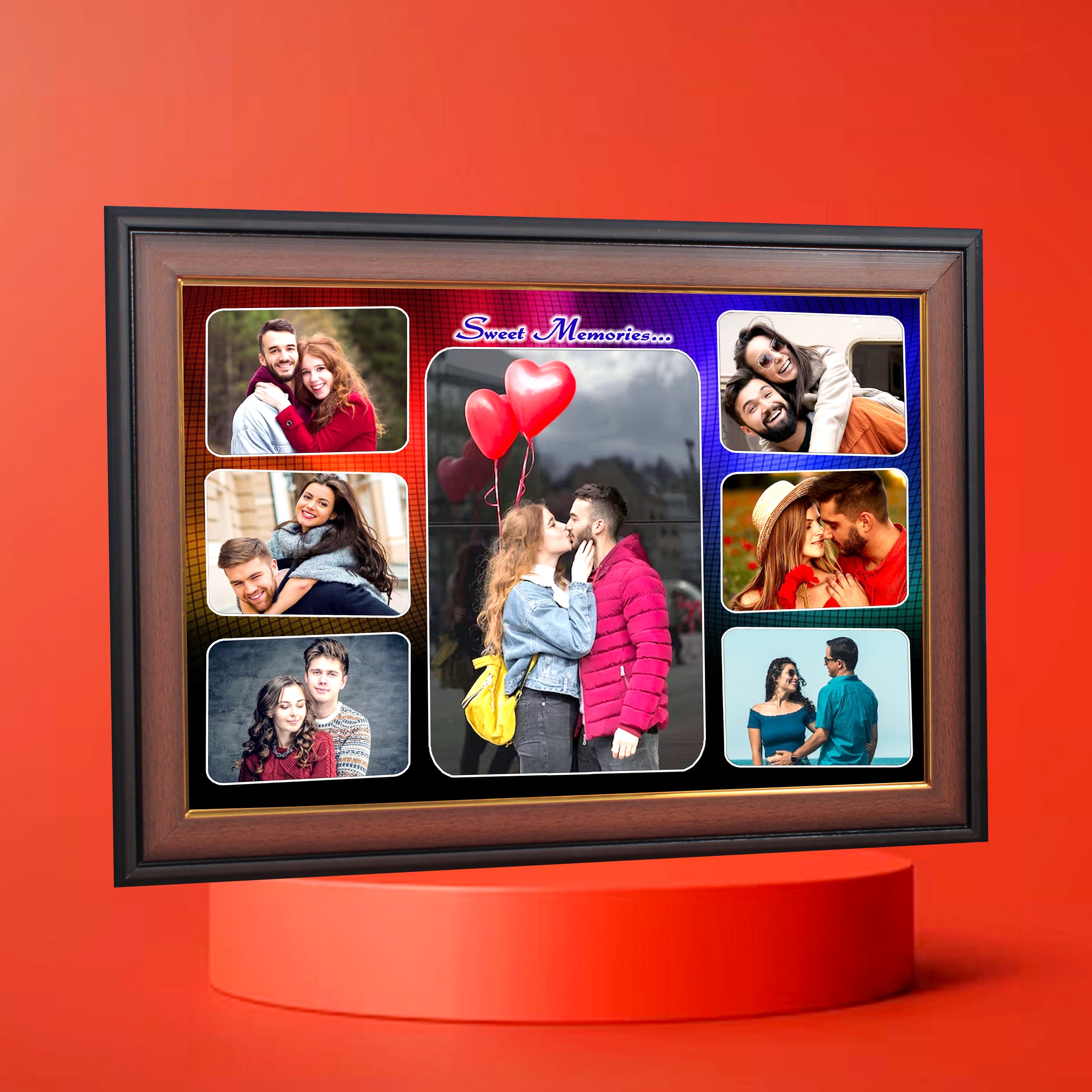 Love Theme LED Photo Frame – Sweet Heart Design
