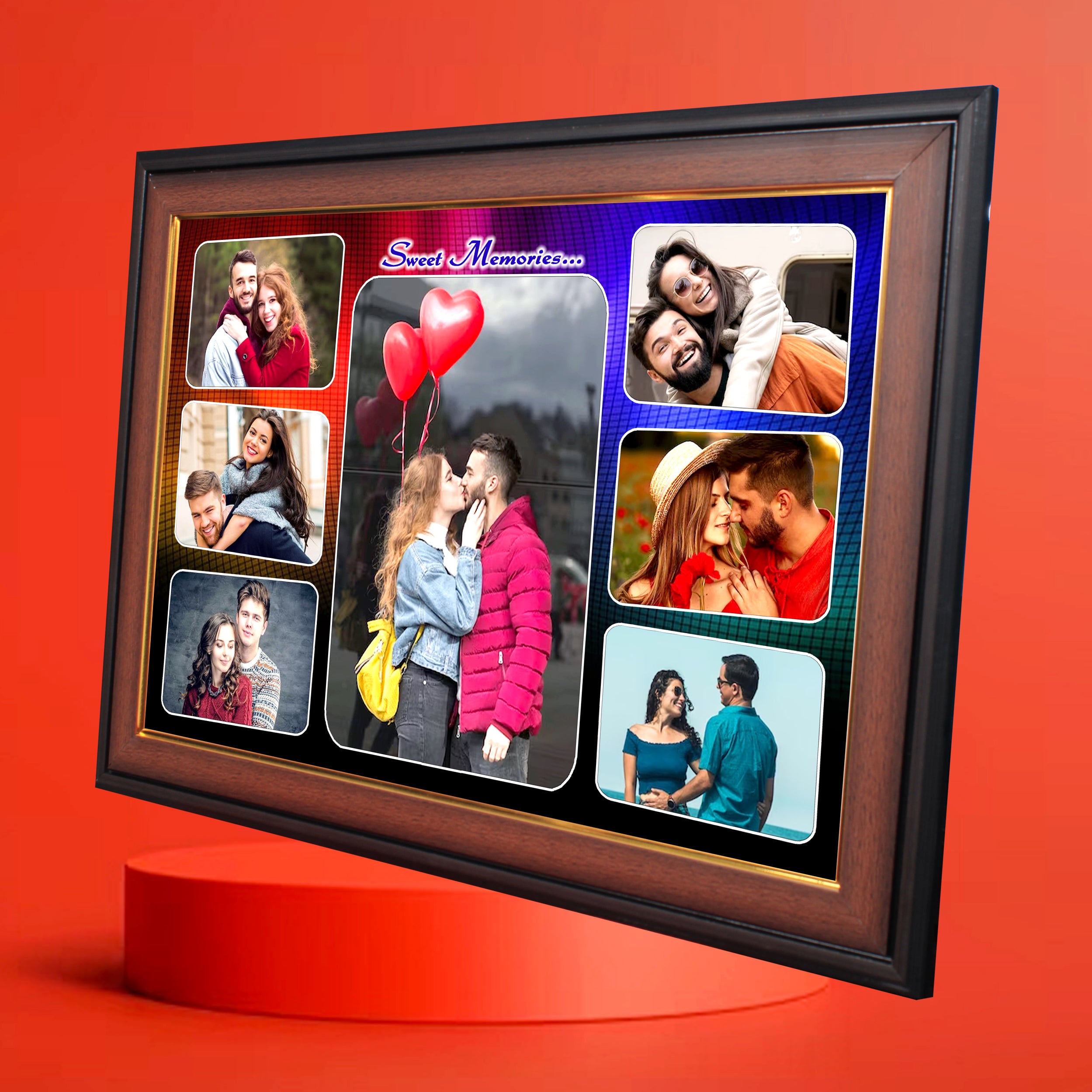 Love Theme LED Photo Frame – Sweet Heart Design